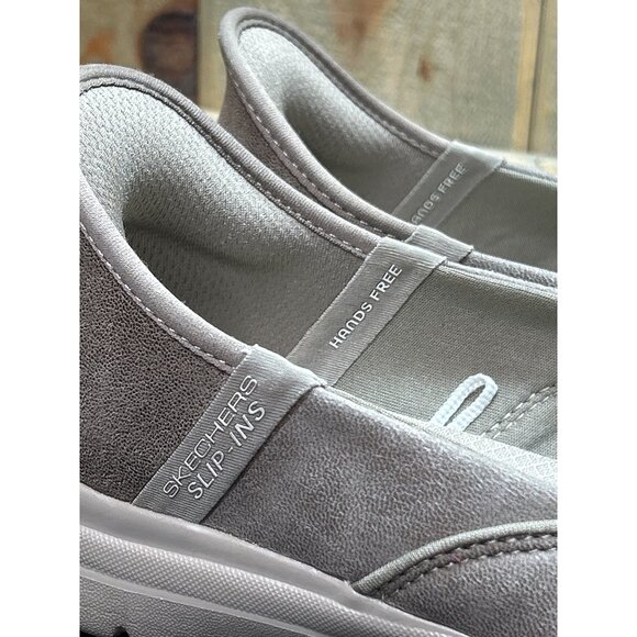 Skechers Womens Slip-Ins Air-Cooled Memory Foam Taupe Casual Shoes Size 7.5 - Picture 2 of 8